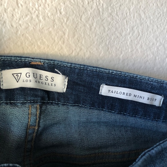 GUESS WOMENS JEANS TAILORED MINI BOOTCUT Size 30 - Picture 4 of 5